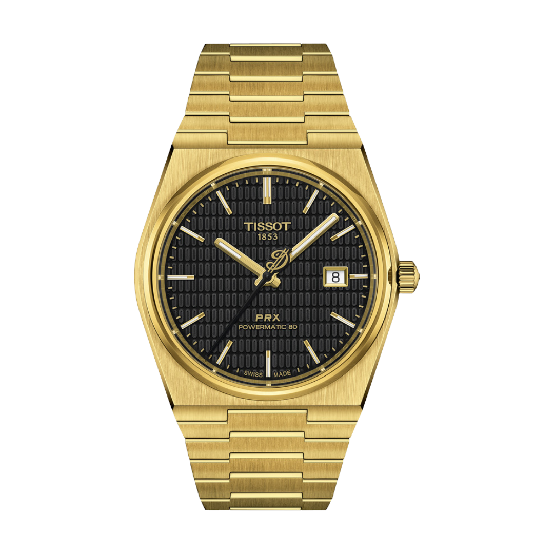 Tissot PRX Automatik T137407305100Die Tissot PRX Powermatic 80 Damian Lillard Special Edition - gewidmet dem mehrfachen NBA All-Star und Tissot Markenbotschafter Damian Lillard - verbindet die bekannten Merkmale der Tissot PRX Powermatic 80 mit einzigartigen Elementen.